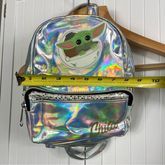 Disney's Mandalorian The Child Metallic Holographic Backpack - Picture 9 of 10